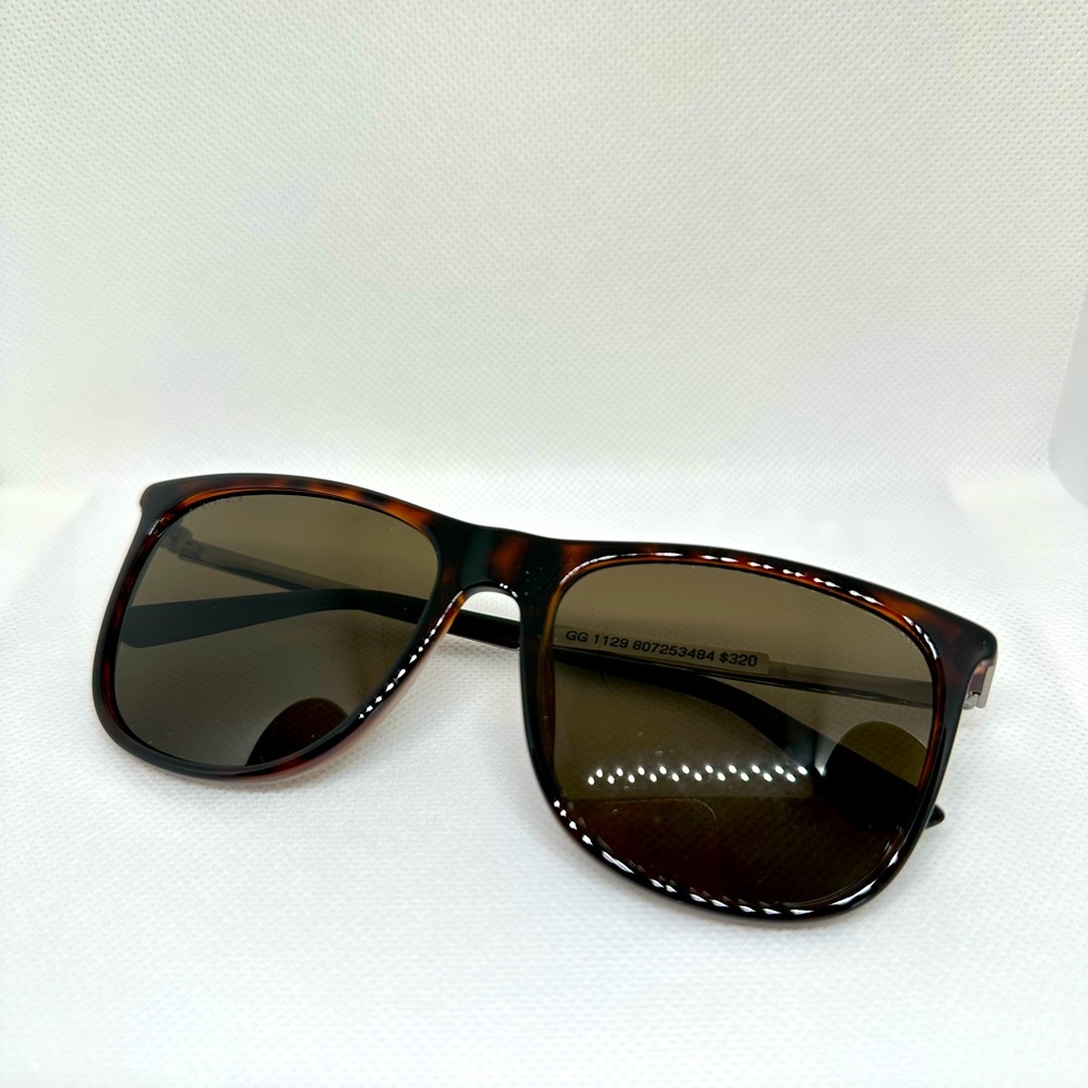 GUCCI DARK BROWN SUNGLASSE GG 1129